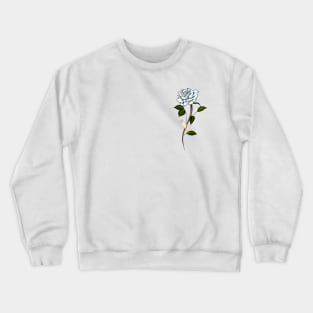 White rose Crewneck Sweatshirt